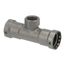1-1/4" x 1-1/4" x 1" Press x Female MegaPress Tee (P x P x F)