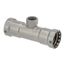 1-1/4" x 1-1/4" x 3/4" Press x Female MegaPress Tee (P x P x F)