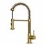 Edison Single Handle Pull-Down Sprayer Kitchen Faucet (Matte Brushed Gold), VG02001MG