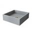 Tarragona Concreto Stone 19" x 14" x 4" Rectangular Vessel Bathroom Sink (Gothic Gray)
