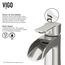 Paloma Single Handle Bathroom Faucet (Brushed Nickel), VG01041BN
