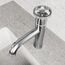 Cass Single Handle Bathroom Faucet, Top-Mounted Handle (Brushed Nickel), VG01046BN