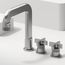 Wythe Two Handle Widespread Bathroom Faucet, Cross-Shaped Handles (Brushed Nickel), VG01302BN