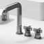 Wythe Two Handle Widespread Bathroom Faucet, Cross-Shaped Handles (Chrome), VG01302CH
