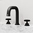 Hart Two Handle Widespread Bathroom Faucet, Angular Spout (Matte Black), VG01305MB