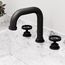 Hart Two Handle Widespread Bathroom Faucet, Angular Spout (Matte Black), VG01305MB