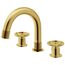 Wythe Two Handle Widespread Bathroom Faucet, Knob Handles (Matte Brushed Gold), VG01306MG