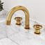 Wythe Two Handle Widespread Bathroom Faucet, Knob Handles (Matte Brushed Gold), VG01306MG