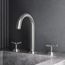 Jewel Two Handle Widespread Bathroom Faucet w/ Cross Handles (Brushed Nickel), VG01308BN