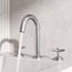 Jewel Two Handle Widespread Bathroom Faucet w/ Cross Handles (Brushed Nickel), VG01308BN