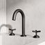 Jewel Two Handle Widespread Bathroom Faucet w/ Cross Handles (Matte Black), VG01308MB