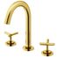Jewel Two Handle Widespread Bathroom Faucet w/ Cross Handles (Matte Brushed Gold), VG01308MG