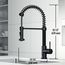 Edison Single Handle Pull-Down Sprayer Kitchen Faucet (Matte Black), VG02001MB