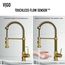Edison Single Handle Pull-Down Sprayer Kitchen Faucet w/ Touchless Sensor (Matte Brushed Gold), VG02001MGS
