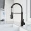 Brant Single Handle Pull-Down Sprayer Kitchen Faucet (Matte Black), VG02003MB
