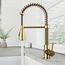 Brant Single Handle Pull-Down Sprayer Kitchen Faucet (Matte Brushed Gold), VG02003MG