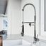 Zurich Single Handle Pull-Down Sprayer Kitchen Faucet (Chrome), VG02007CH