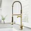 Zurich Single Handle Pull-Down Sprayer Kitchen Faucet (Matte Brushed Gold), VG02007MG