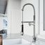 Zurich Single Handle Pull-Down Sprayer Kitchen Faucet (Stainless Steel), VG02007ST