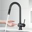 Gramercy Single Handle Pull-Down Sprayer Kitchen Faucet w/ Touchless Sensor (Matte Black), VG02008MBS