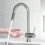 Gramercy Single Handle Pull-Down Sprayer Kitchen Faucet with Touchless Sensor (Stainless Steel), VG02008STS