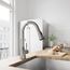 Aylesbury Single Handle Pull-Down Sprayer Kitchen Faucet (Stainless Steel), VG02013ST
