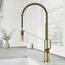 Livingston Single Handle Pull-Down Sprayer Kitchen Faucet (Matte Brushed Gold), VG02027MG
