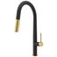 Greenwich Single Handle Pull-Down Sprayer Kitchen Faucet (Matte Black/Matte Brushed Gold), VG02029MBMGB