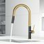 Greenwich Single Handle Pull-Down Sprayer Kitchen Faucet (Matte Brushed Gold/Matte Black), VG02029MBMGG