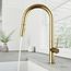 Greenwich Single Handle Pull-Down Sprayer Kitchen Faucet (Matte Brushed Gold), VG02029MG