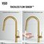 Greenwich 1 Handle Pull-Down Sprayer Kitchen Faucet w/ Touchless Sensor (Matte Brushed Gold), VG02029MGS