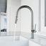 Greenwich Single Handle Pull-Down Sprayer Kitchen Faucet (Stainless Steel), VG02029ST