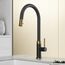 Bristol Single Handle Pull-Down Sprayer Kitchen Faucet (Matte Brushed Gold/Matte Black), VG02033MGMB