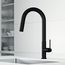 Hart Hexad Single Handle Pull-Down Spout Kitchen Faucet (Matte Black), VG02034MB