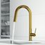Hart Hexad Single Handle Pull-Down Spout Kitchen Faucet (Matte Brushed Gold), VG02034MG