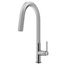 Hart Hexad Single Handle Pull-Down Spout Kitchen Faucet (Stainless Steel), VG02034ST