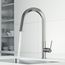 Hart Hexad Single Handle Pull-Down Spout Kitchen Faucet (Stainless Steel), VG02034ST