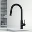 Hart Arched Single Handle Pull-Down Spout Kitchen Faucet (Matte Black), VG02035MB