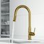 Hart Arched Single Handle Pull-Down Spout Kitchen Faucet (Matte Brushed Gold), VG02035MG