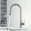 Hart Arched Single Handle Pull-Down Spout Kitchen Faucet (Stainless Steel), VG02035ST