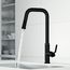 Hart Angular Single Handle Pull-Down Spout Kitchen Faucet (Matte Black), VG02036MB