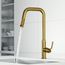 Hart Angular Single Handle Pull-Down Spout Kitchen Faucet (Matte Brushed Gold), VG02036MG