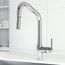 Utopia Single Handle Pull-Down Sprayer Kitchen Bar Faucet (Chrome), VG02038CH