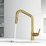 Utopia Single Handle Pull-Down Sprayer Kitchen Bar Faucet (Matte Brushed Gold), VG02038MG