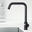 Cass Industrial Single Handle Kitchen Bar Faucet (Matte Black)