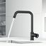 Cass Industrial Single Handle Kitchen Bar Faucet (Matte Black)