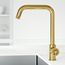 Cass Industrial Single Handle Kitchen Bar Faucet (Matte Brushed Gold), VG02040MG
