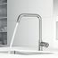 Cass Industrial Single Handle Kitchen Bar Faucet (Stainless Steel), VG02040ST