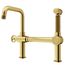 Cass Single Handle Bridge Kitchen Faucet with Side Sprayer (Matte Brushed Gold), VG02050MG