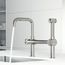 Cass Single Handle Bridge Kitchen Faucet (Stainless Steel), VG02050ST